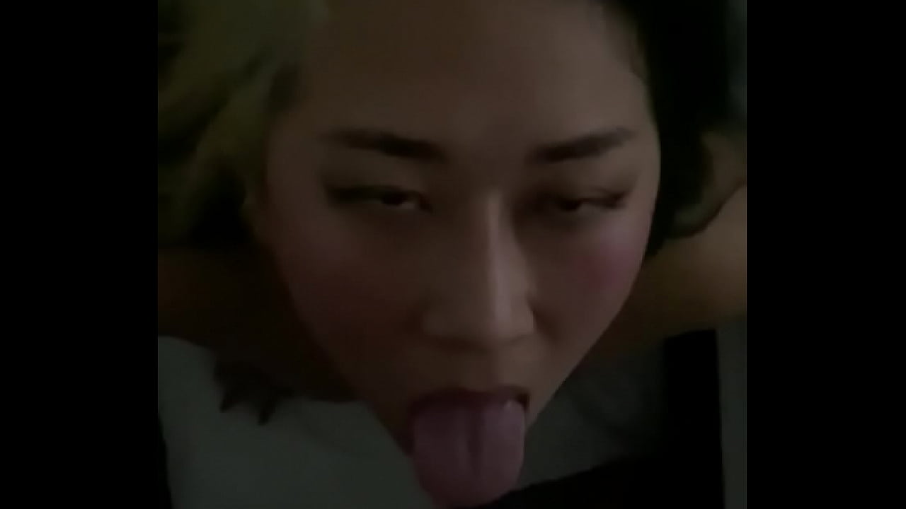 Blonde Asian Begs for Cum on her Face